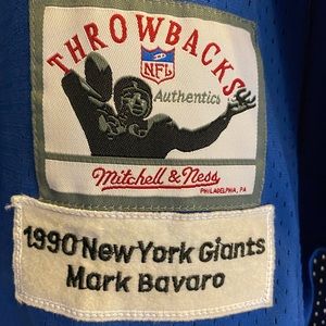 MARK BAVARO 1990 GIANTS JERSEY MITCHELL NESS THROWBACK